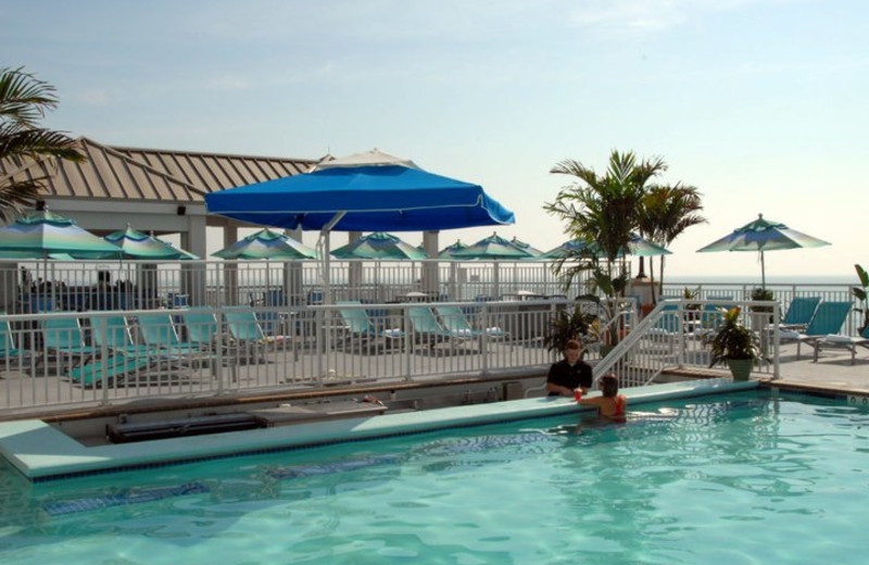 Outdoor pool at Hilton Suites Ocean City Oceanfront.