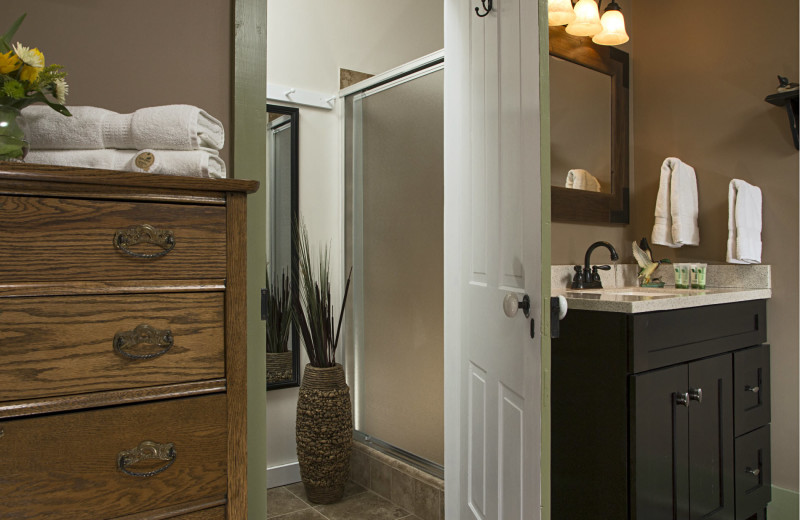 Guest bathroom at 1825 Inn Bed & Breakfast