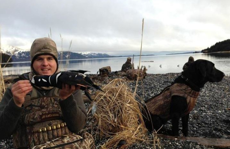 Waterfowl hunting at Port Lions Lodge.