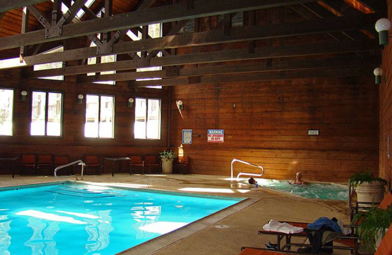 Indoor pool at Cascade Village Condominiums.