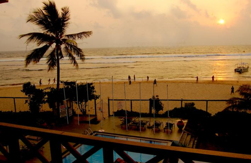 The beach at Coral Gardens Hotel.