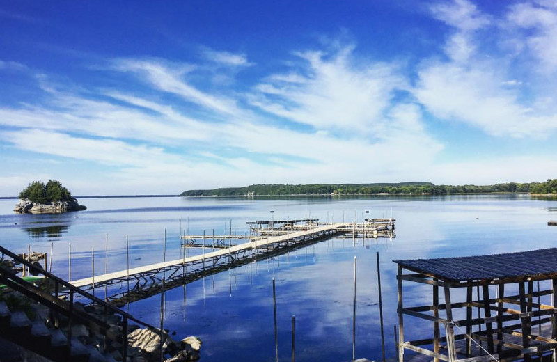 Lake view at Tyler Place Family Resort.