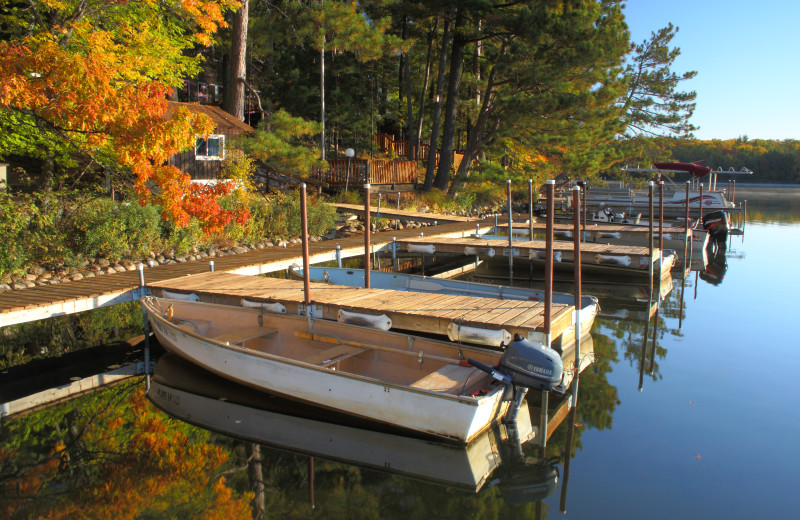 Boats at White Birch Village Resort.