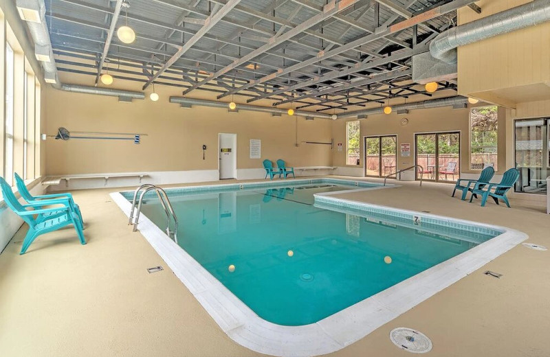 Indoor pool at Cavalier Beachfront Condominiums.