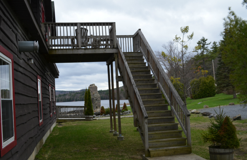 Apartment exterior at Twin Pines Resort.