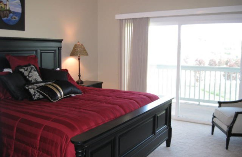 Rental bedroom at Jefferson Landing.