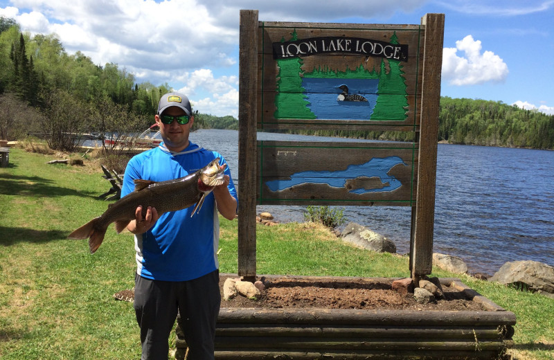 Fishing at Loon Lake Lodge.