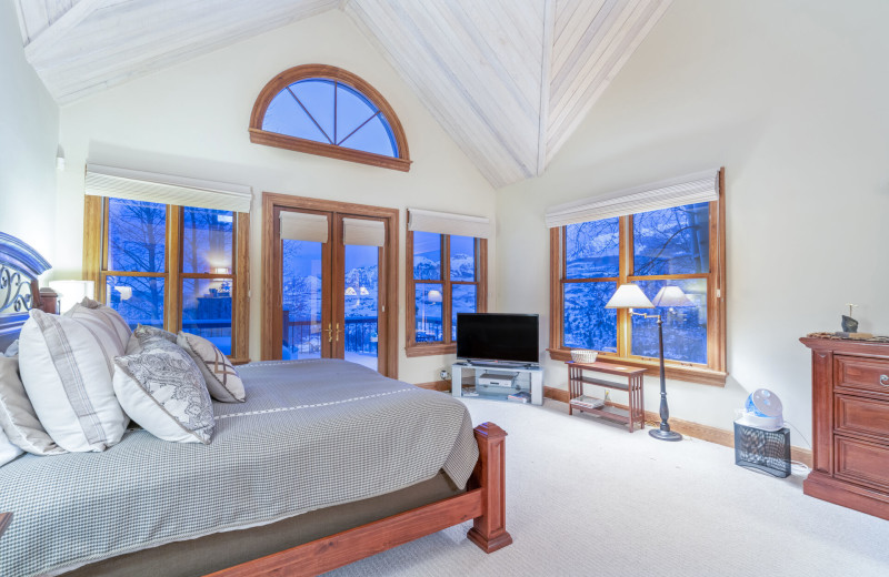 Rental bedroom at Accommodations in Telluride.