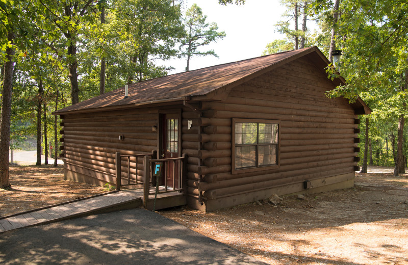 Cabin exterior at Brady Mountain Resort & Marina.