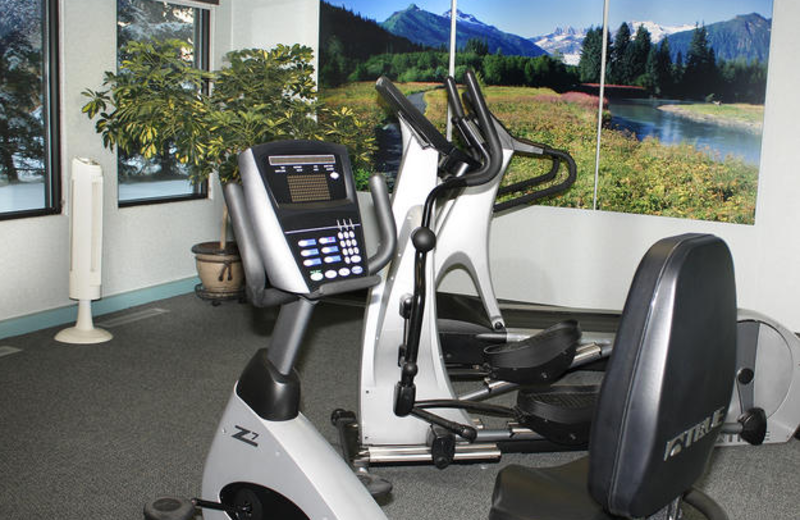 Fitness room at Sophie Station Suites.