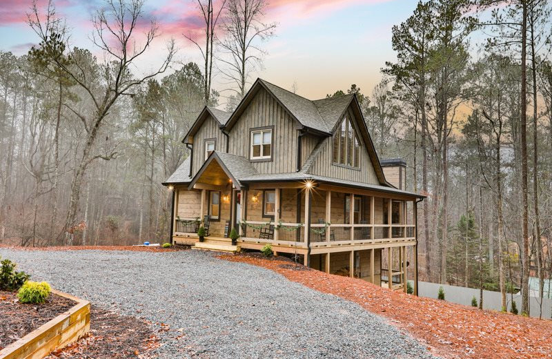 Cabin exterior at Mountain Oasis Cabin Rentals.