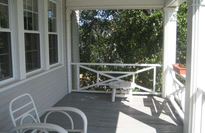 Porch view at Thunder Bay Inn.