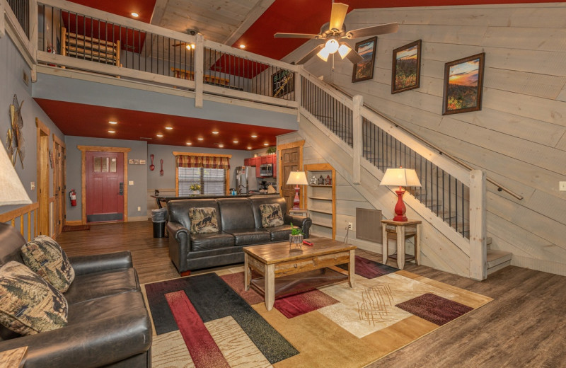 Rental living room at Eden Crest Vacation Rentals, Inc.