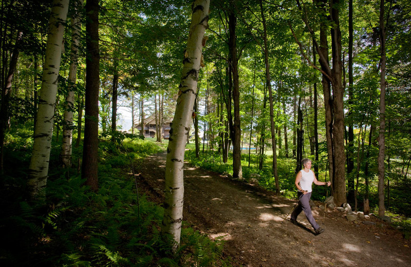 Walking path at Trapp Family Lodge.