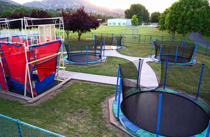 Trampolines at Wonder Valley Ranch Resort.