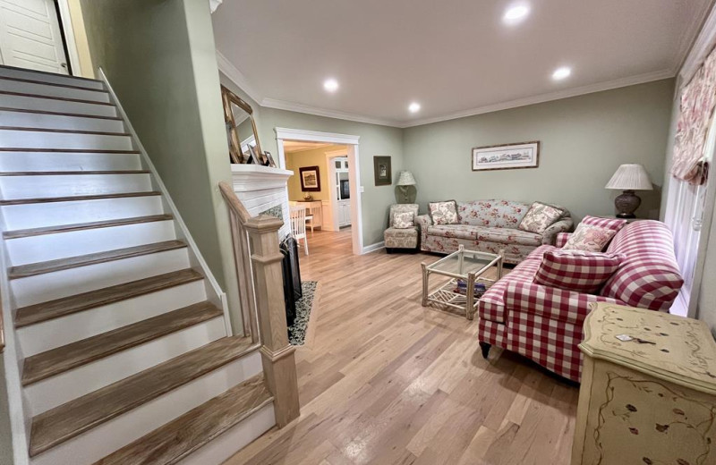 Rental living room at Jersey Cape Realty.