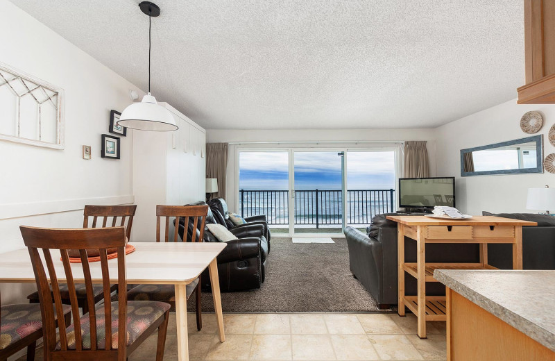 Guest room at Ocean Terrace Condominium.
