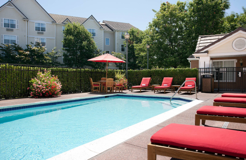 Outdoor pool at TownePlace Suites by Marriott Milpitas.