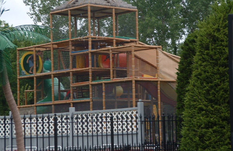 Kid's playground at Basswood Country Resort.