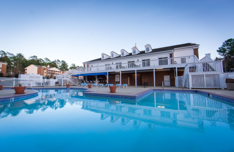 Outdoor pool at Holiday Inn Club Vacations Williamsburg Resort.