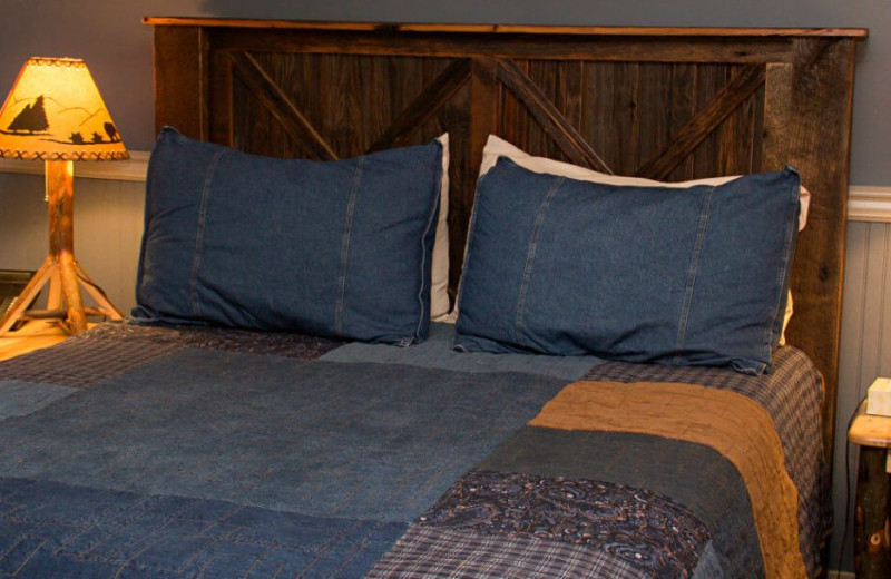 Guest room at Mountaintop Lodge at Lake Naomi.