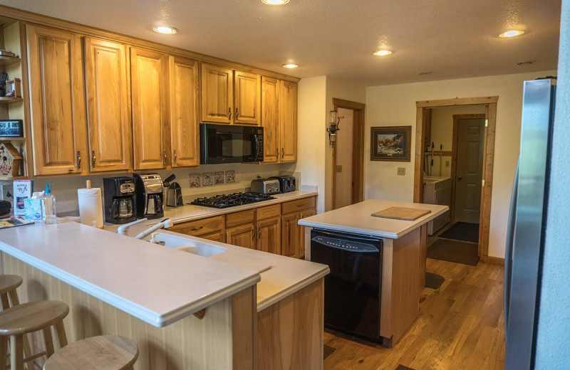 Kitchen at Montana River Lodge.