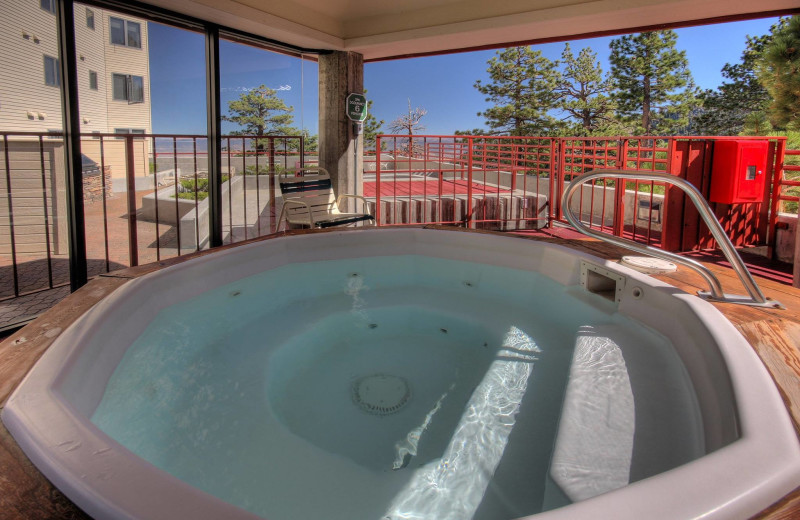 Hot tub at The Ridge Resorts.