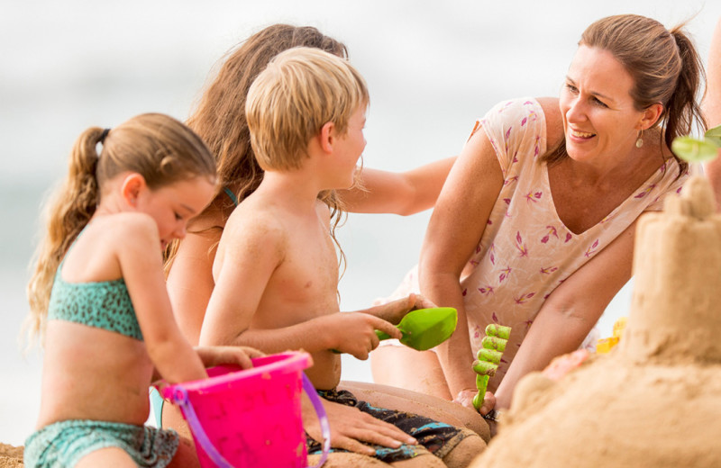 Family at San Clemente Cove Resort.