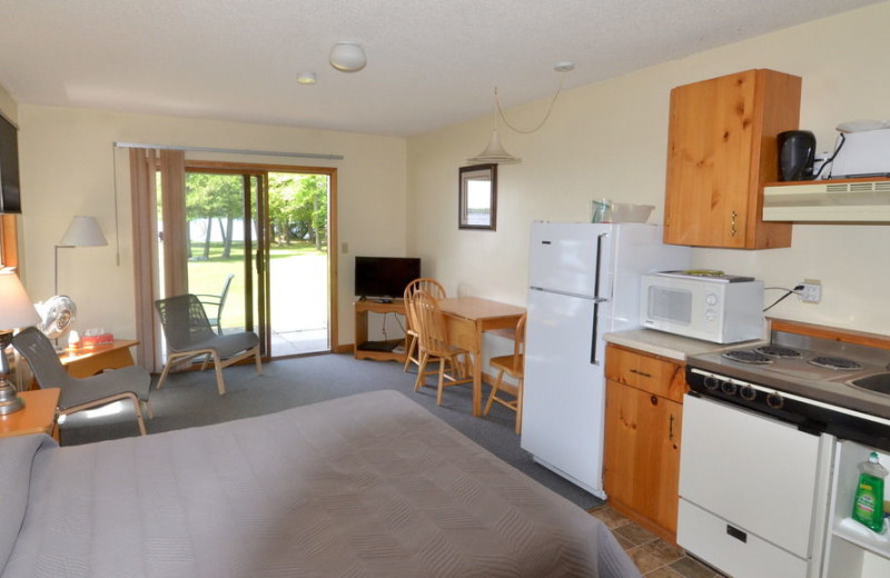 Guest room at Balsam Resort.
