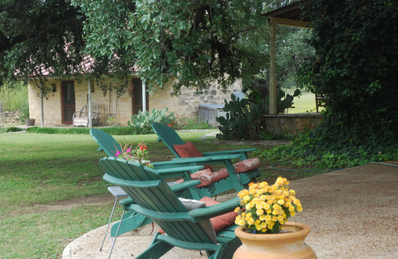 Patio at Fredericksburg Ranch.