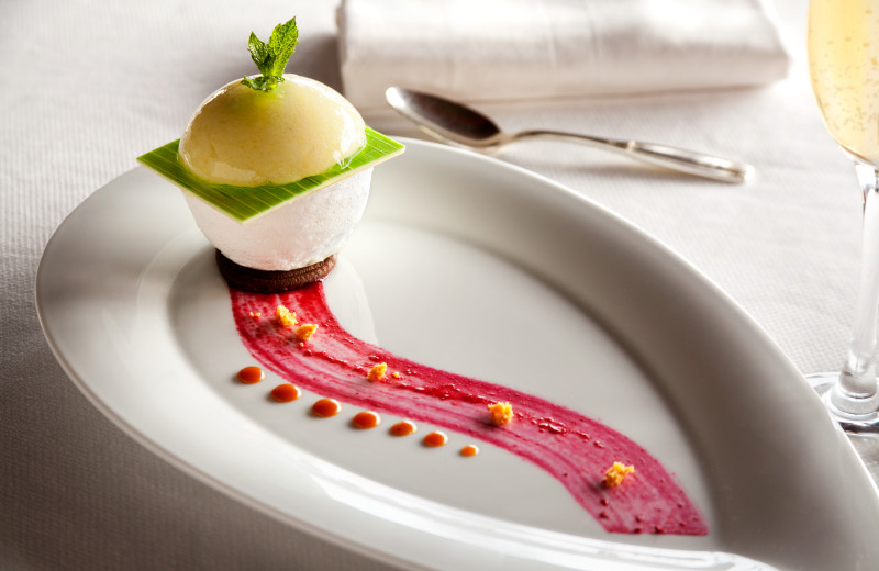 Dining at Fairmont Le Manoir Richelieu.