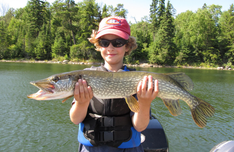 Fishing at Whitefish Bay Camp.