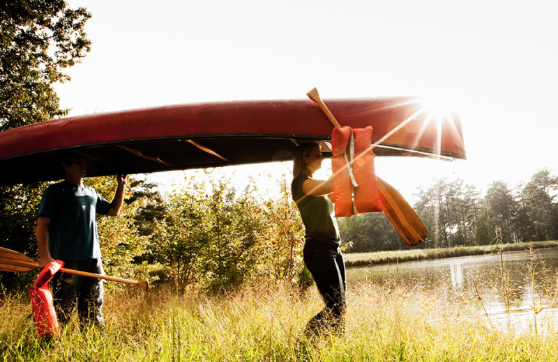 Canoeing at Stonewall Resort.