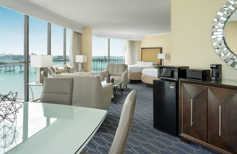 Guest room at Miami Biscayne Bay Hotel.