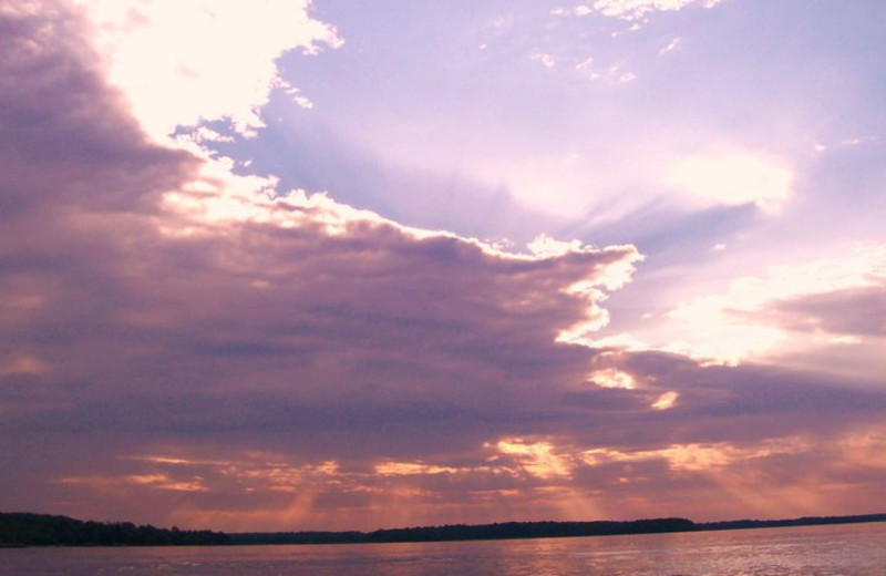 Sunrise at Anderson's Northland Lodge.