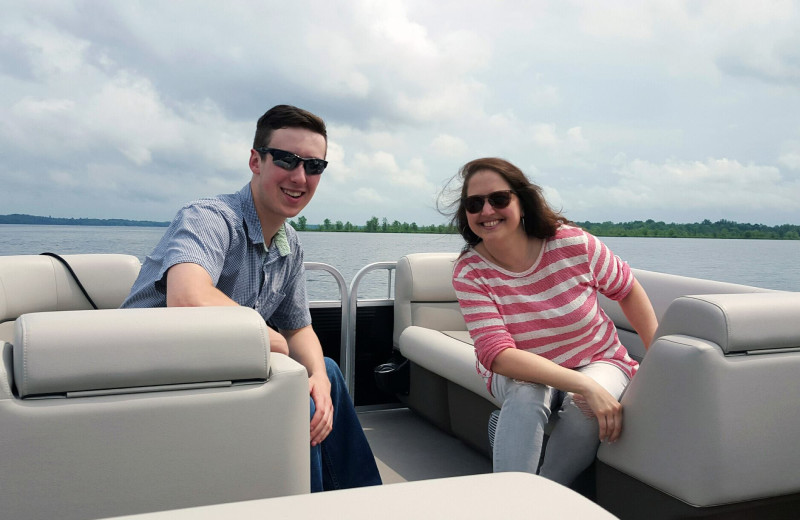 Pontoon at Great Blue Resorts- McCreary's Beach Resort.