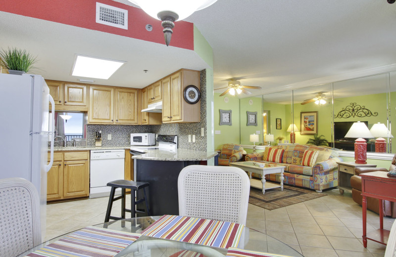 Rental interior at Gulf Coast Beach Getaways.