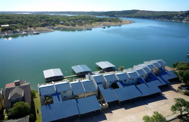Aerial view of Lake Travis & Co.