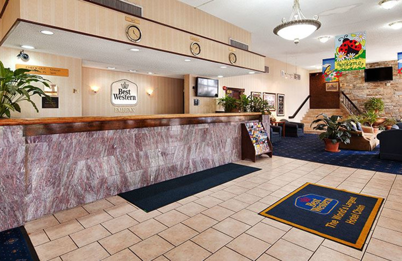 Front Desk at Best Western Fairfax Hotel