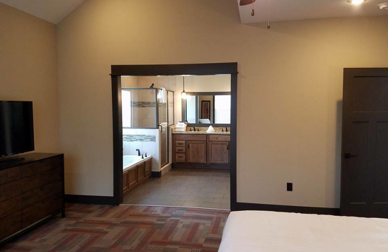 Guest bedroom at Antlers Resort.