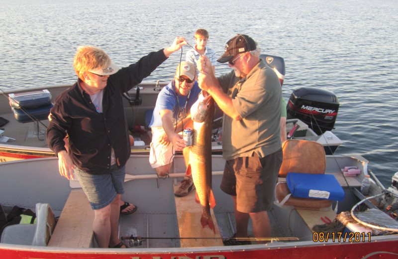 Fishing at Bonnie Beach Resort.