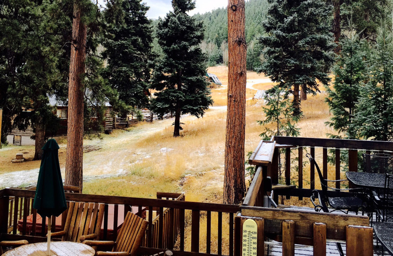 Balcony view at Meadow Creek Lodge and Event Center.