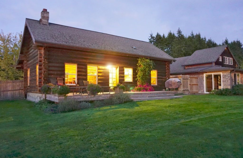 Cabin exterior at Olympic View Cabins.