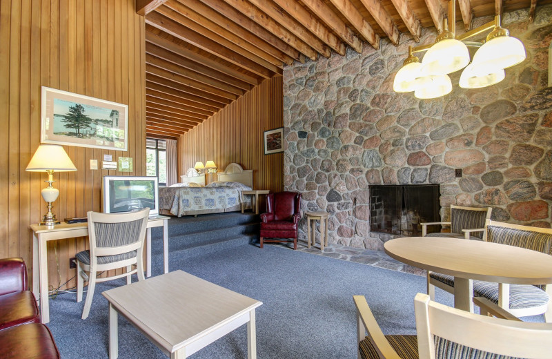 Guest room at Delawana Resort.