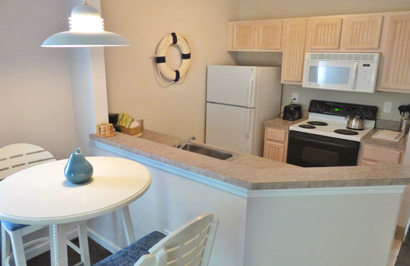 Guest kitchen at Ocean Edge Resort & Club on Cape Cod.