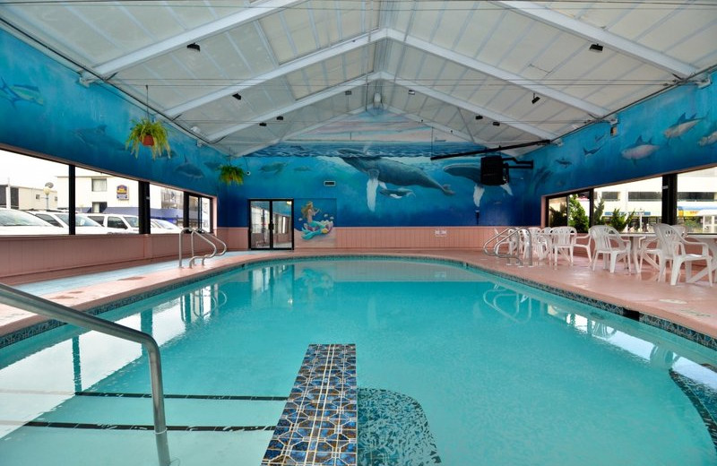 Indoor pool at Best Western PLUS Oceanfront Virginia Beach.