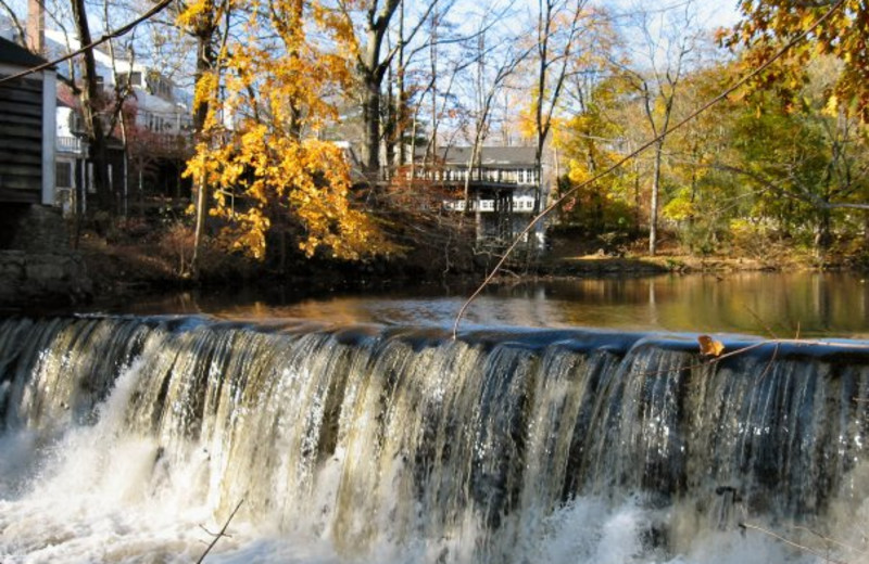 Waterfall at Silvermine Tavern.