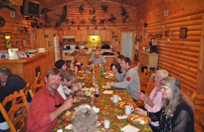 Dining at The Fisherman's Lodge.