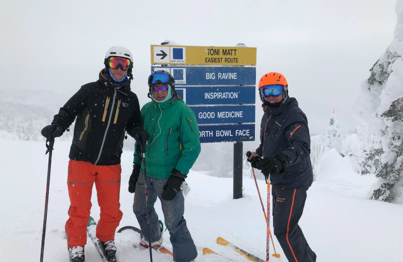 Skiing near The Duck Inn.