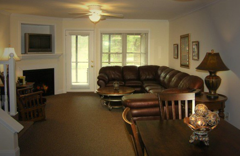 Vacation rental living room at Black Forest Bed & Breakfast & Luxury Cabins.
